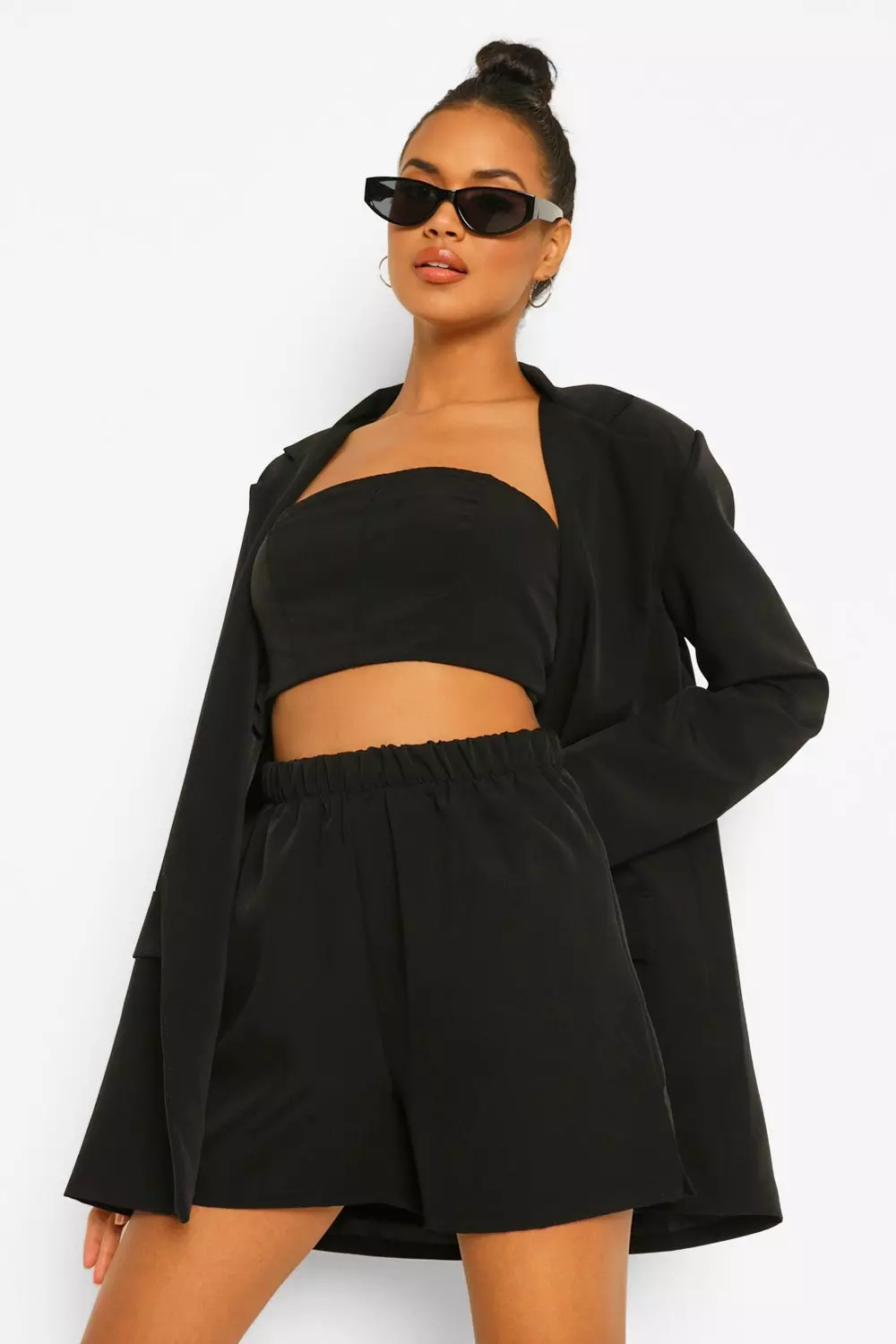 Dad Blazer & Tailored Shorts Suit Set alternative image