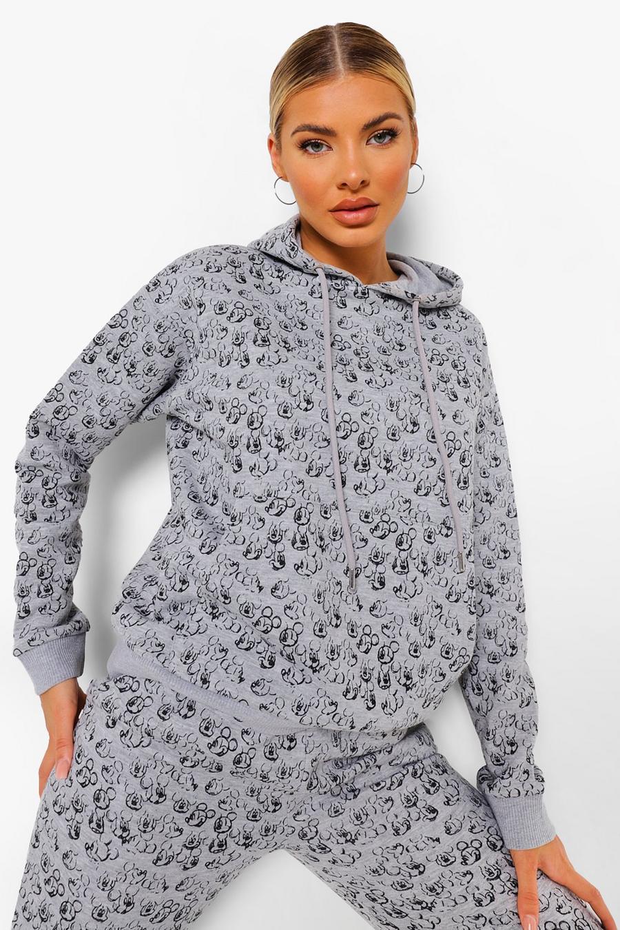 Disney All Over Mickey Mouse Hoodie, Grau image number 1