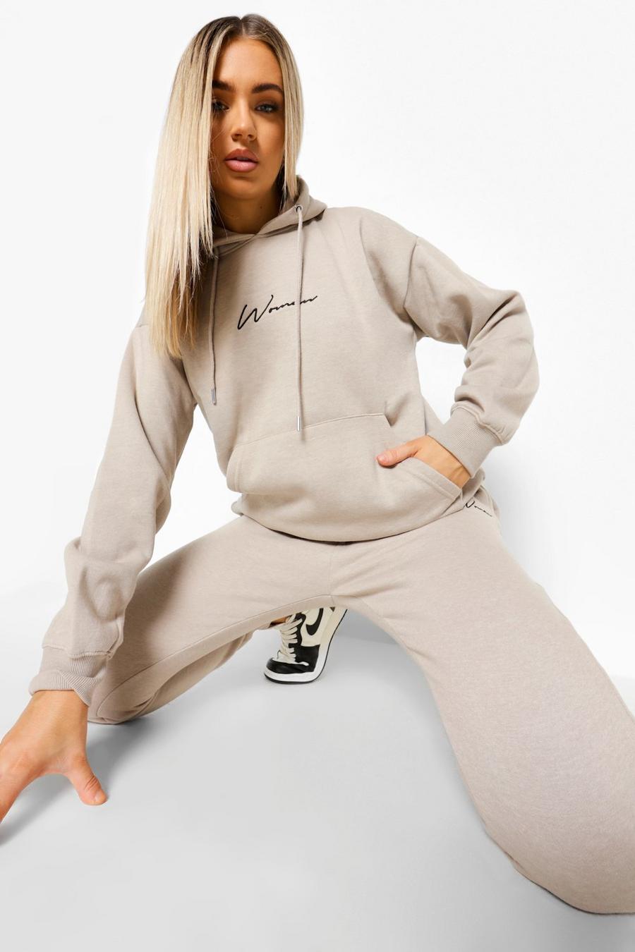 Stone Woman Embroidered Hooded Tracksuit image number 1