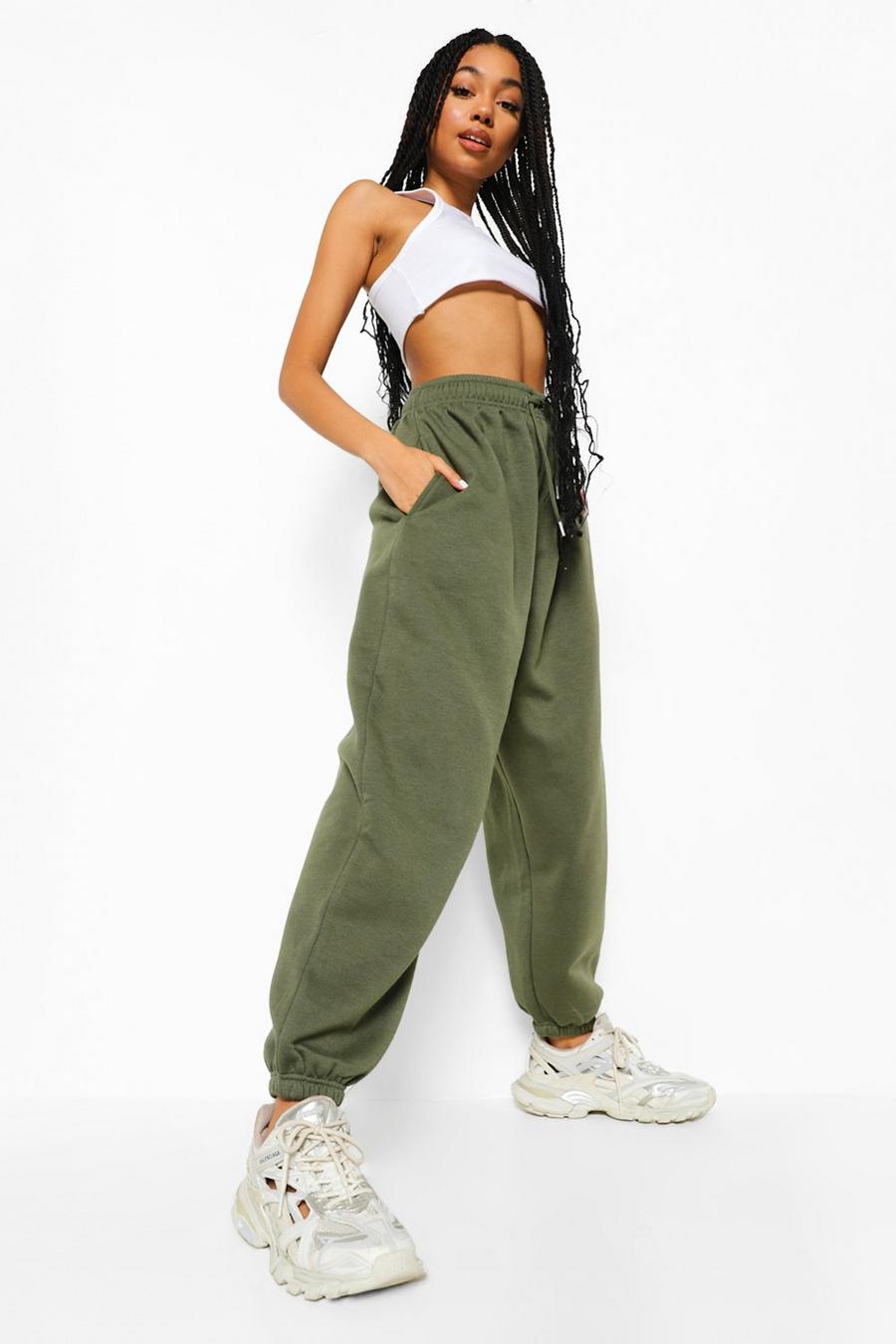 Khaki Basic Oversized Joggers image number 1