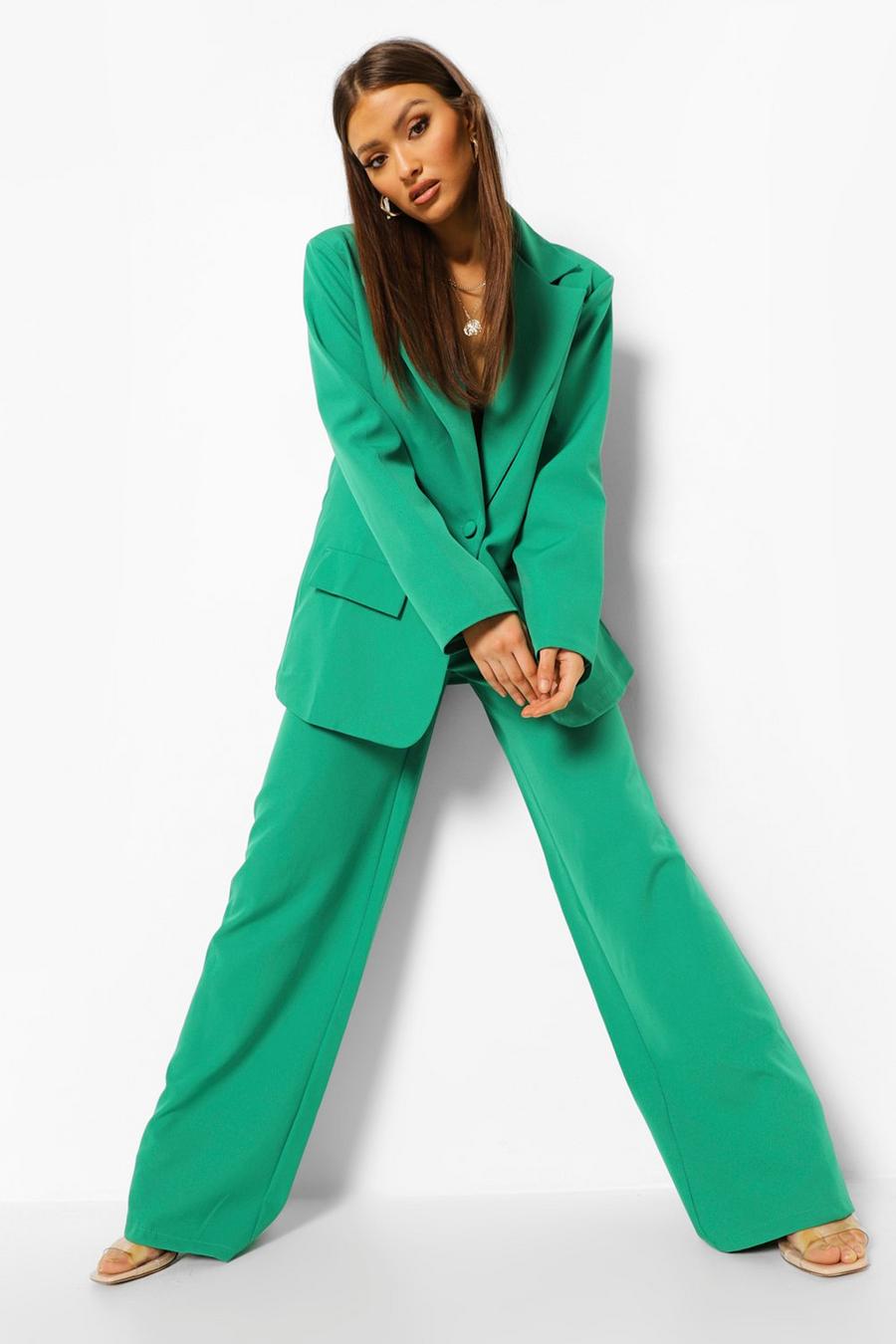 Emerald Relaxed Paper Bag Waist Wide Leg Pants image number 1