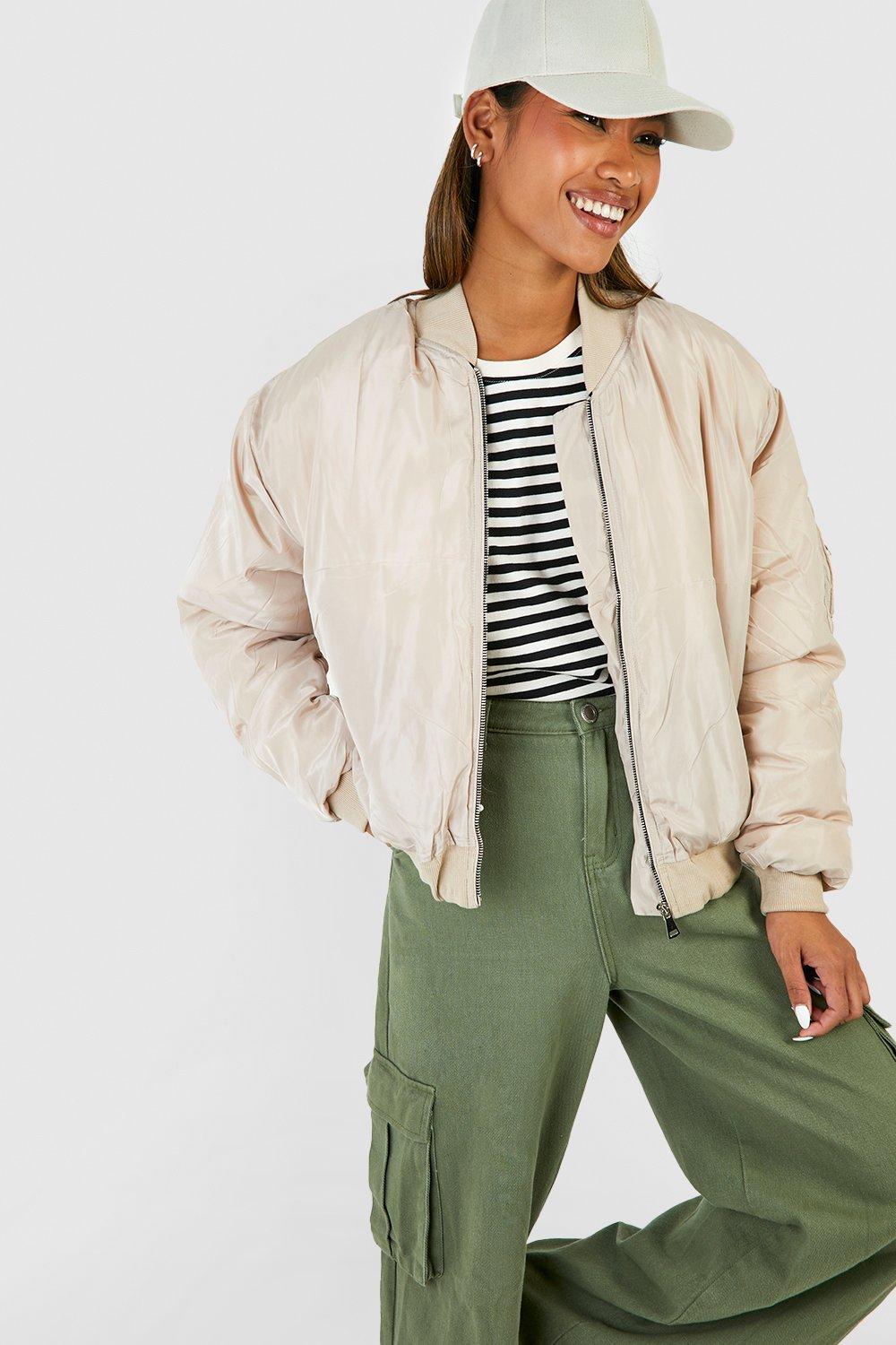 Boohoo hot sale cream jacket