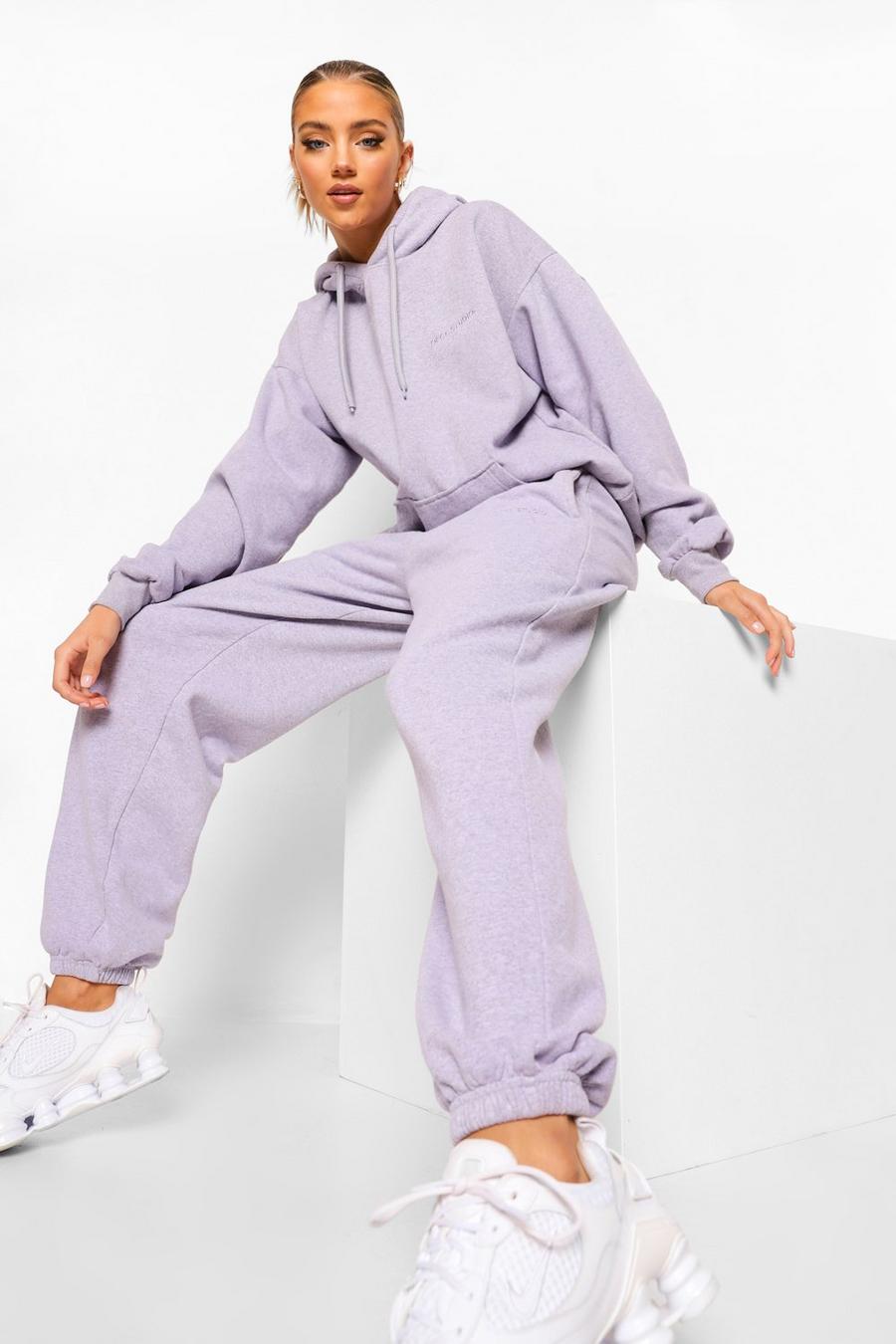 Lilac Ofcl Studio Overdyed Marl Tracksuit image number 1