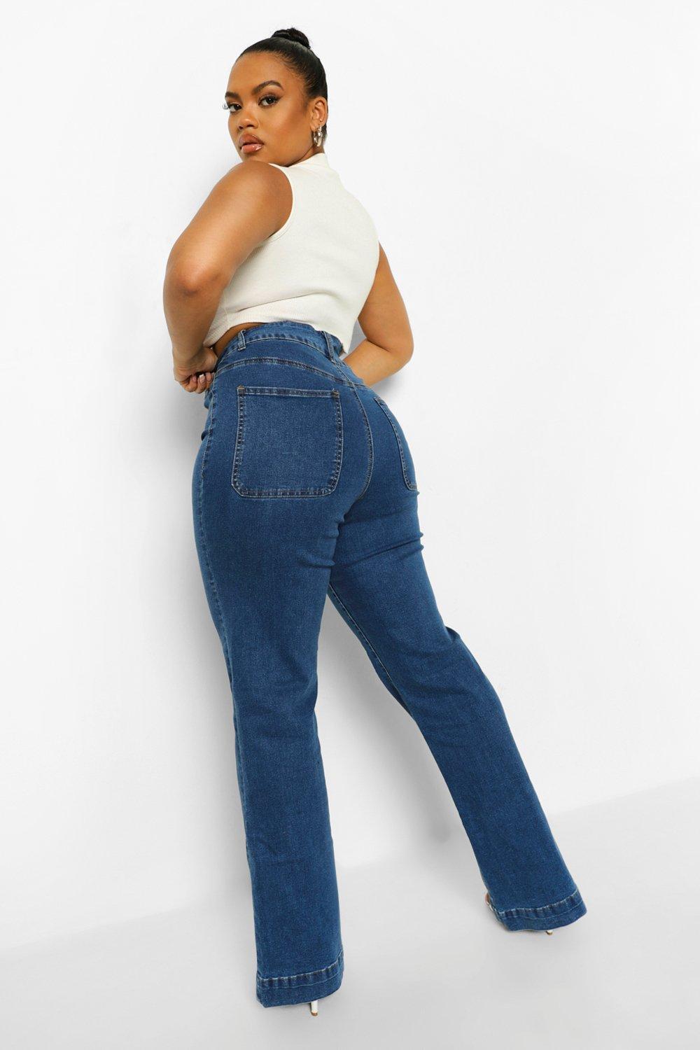 Basic High Rise Flared Jeans