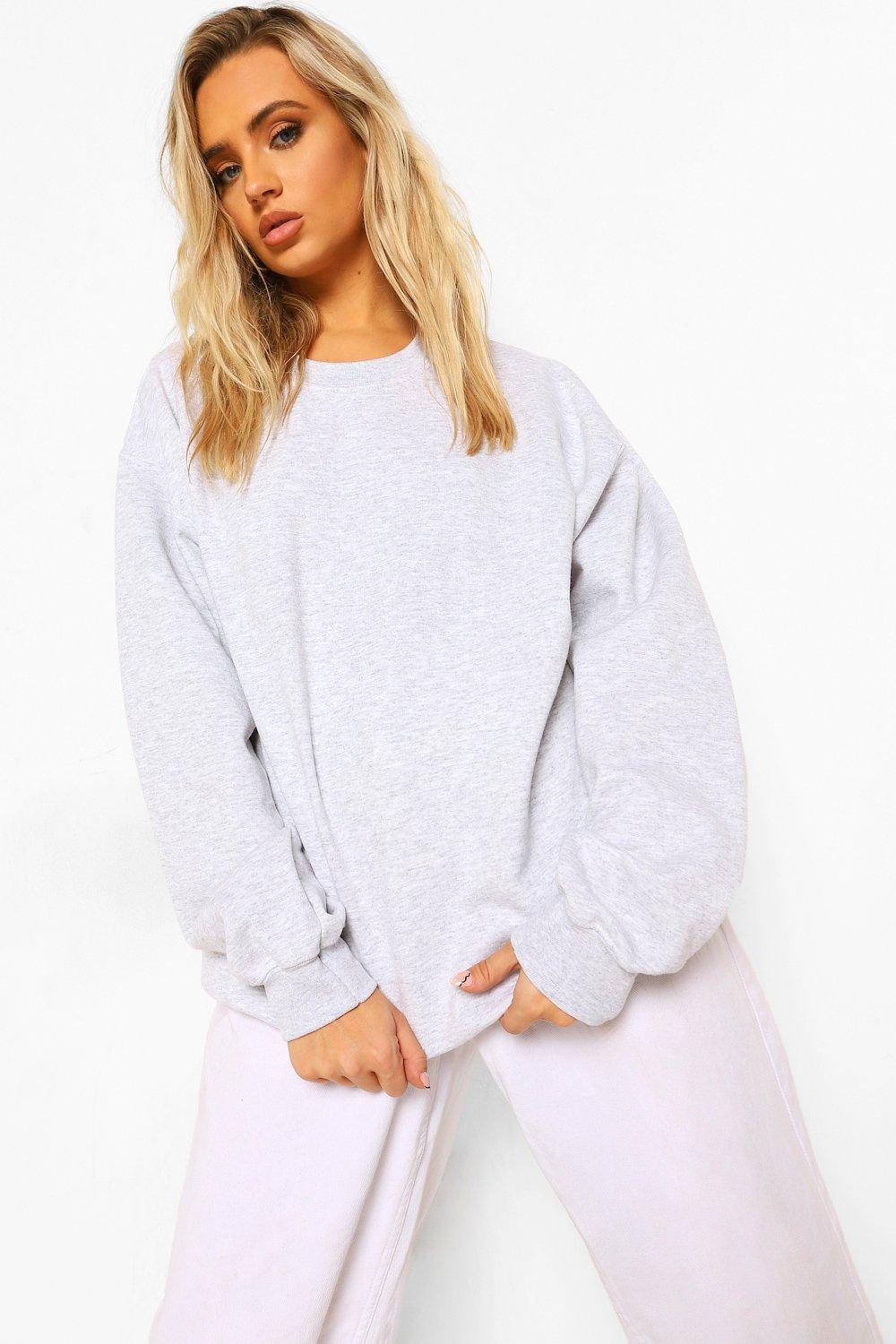 light grey oversized sweater