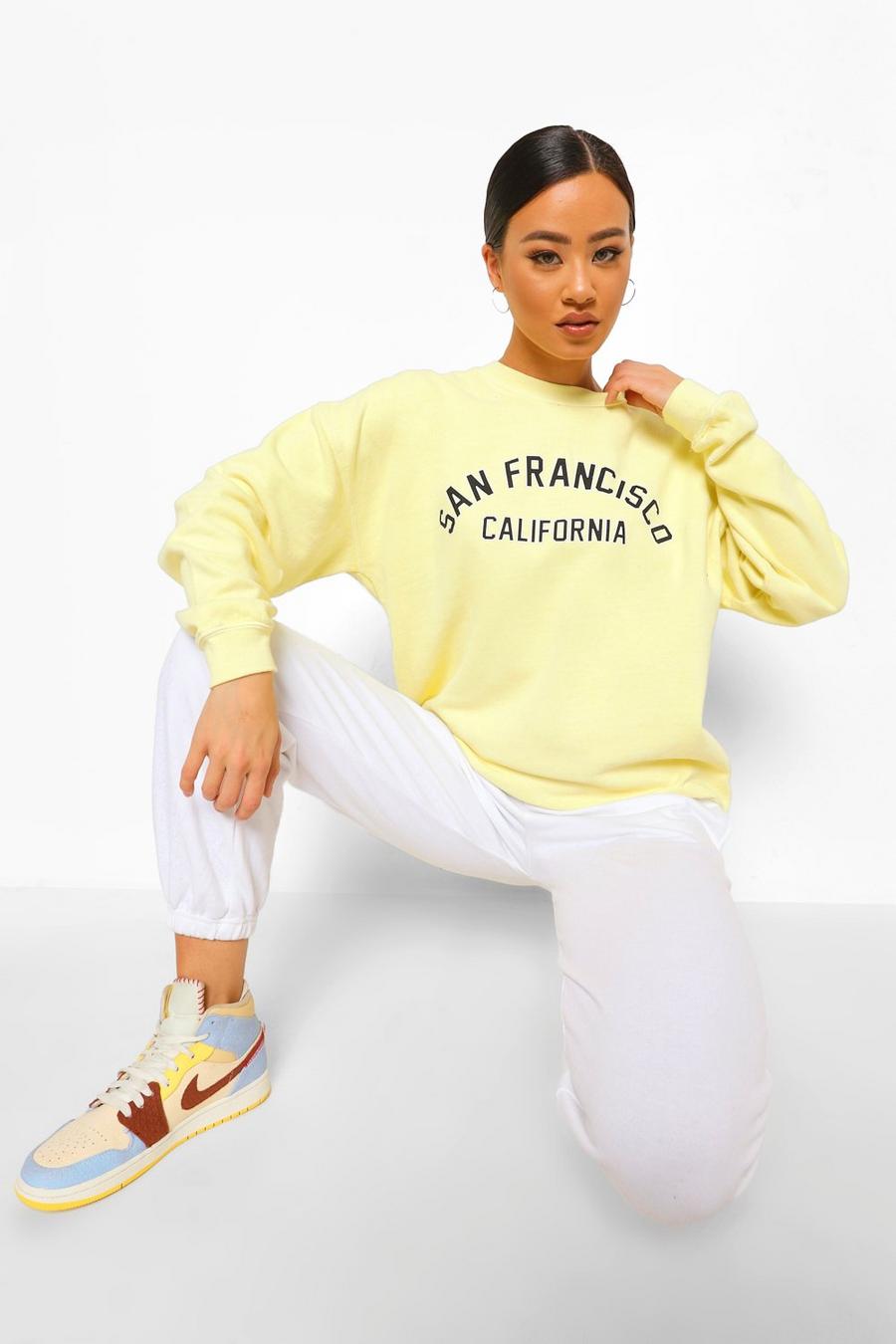 Lemon "San Francisco" Oversize sweatshirt med slogan image number 1
