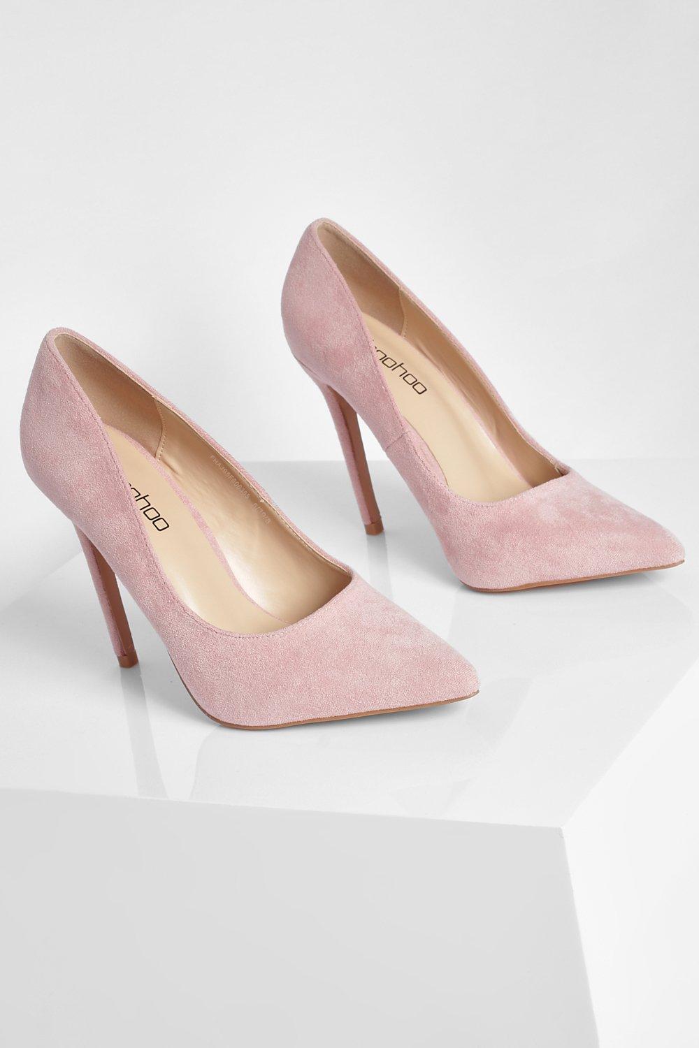 Blush pink court cheap shoes uk