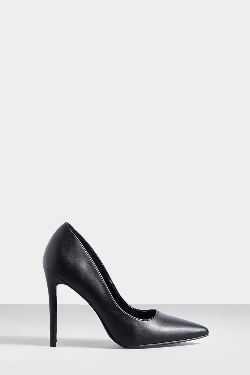 Black pointed 2025 court shoes