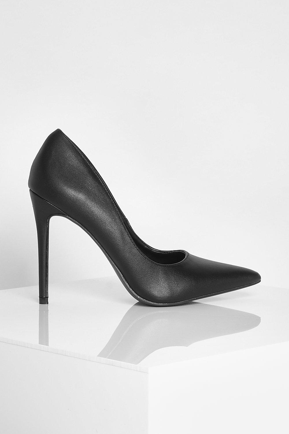 wide fit pointed court shoes