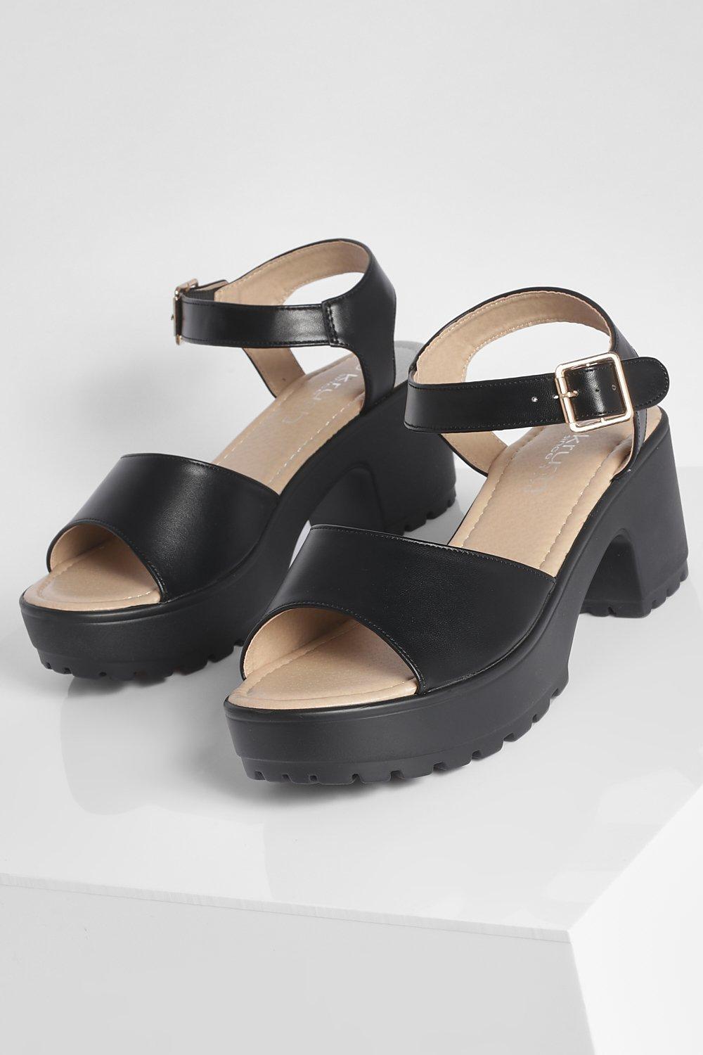 Peeptoe two part cleated on sale sandals