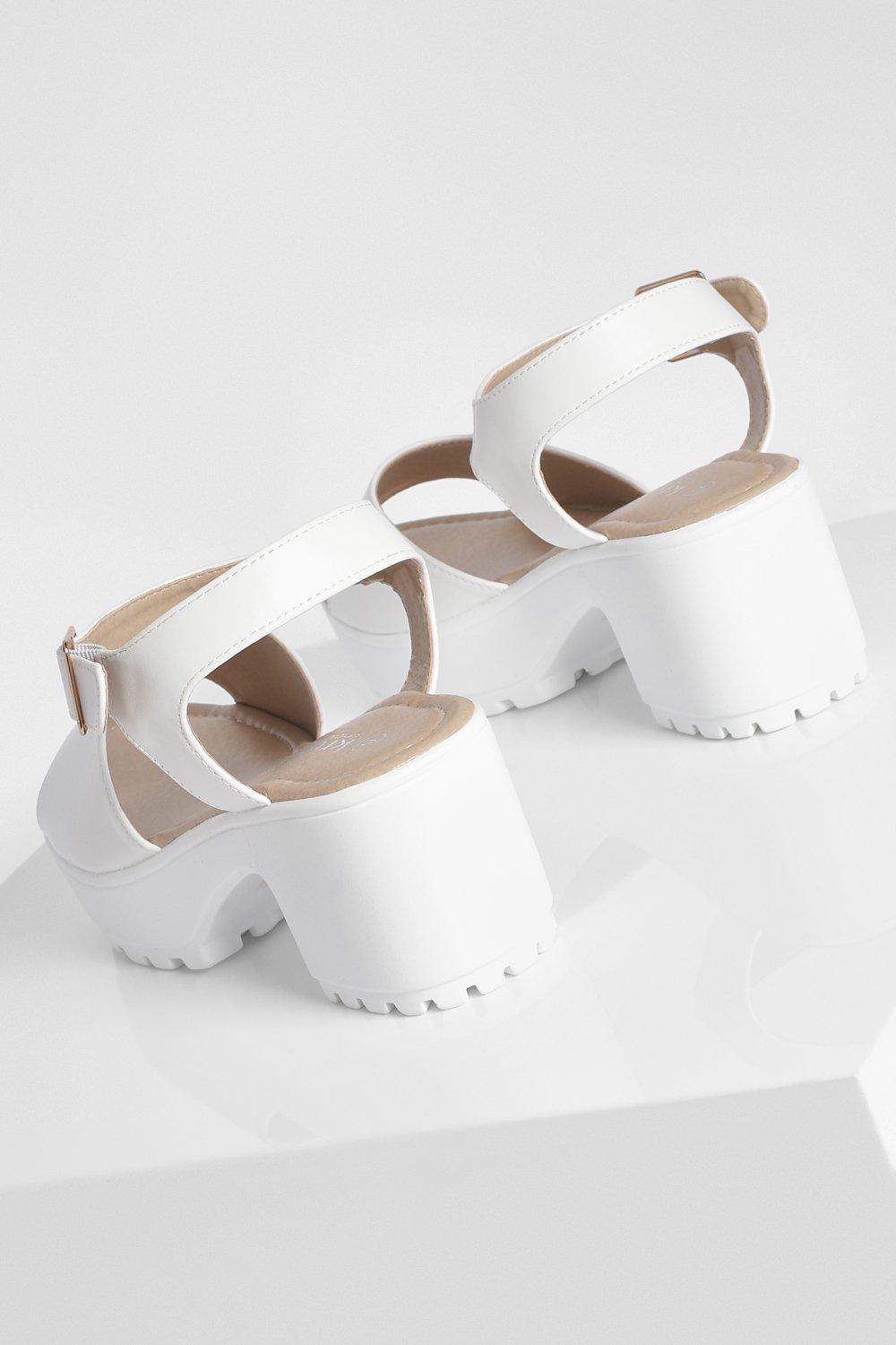 White best sale cleated sandals