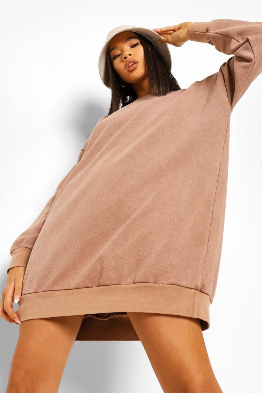 Overdyed Oversized Sweater Dress image number 1