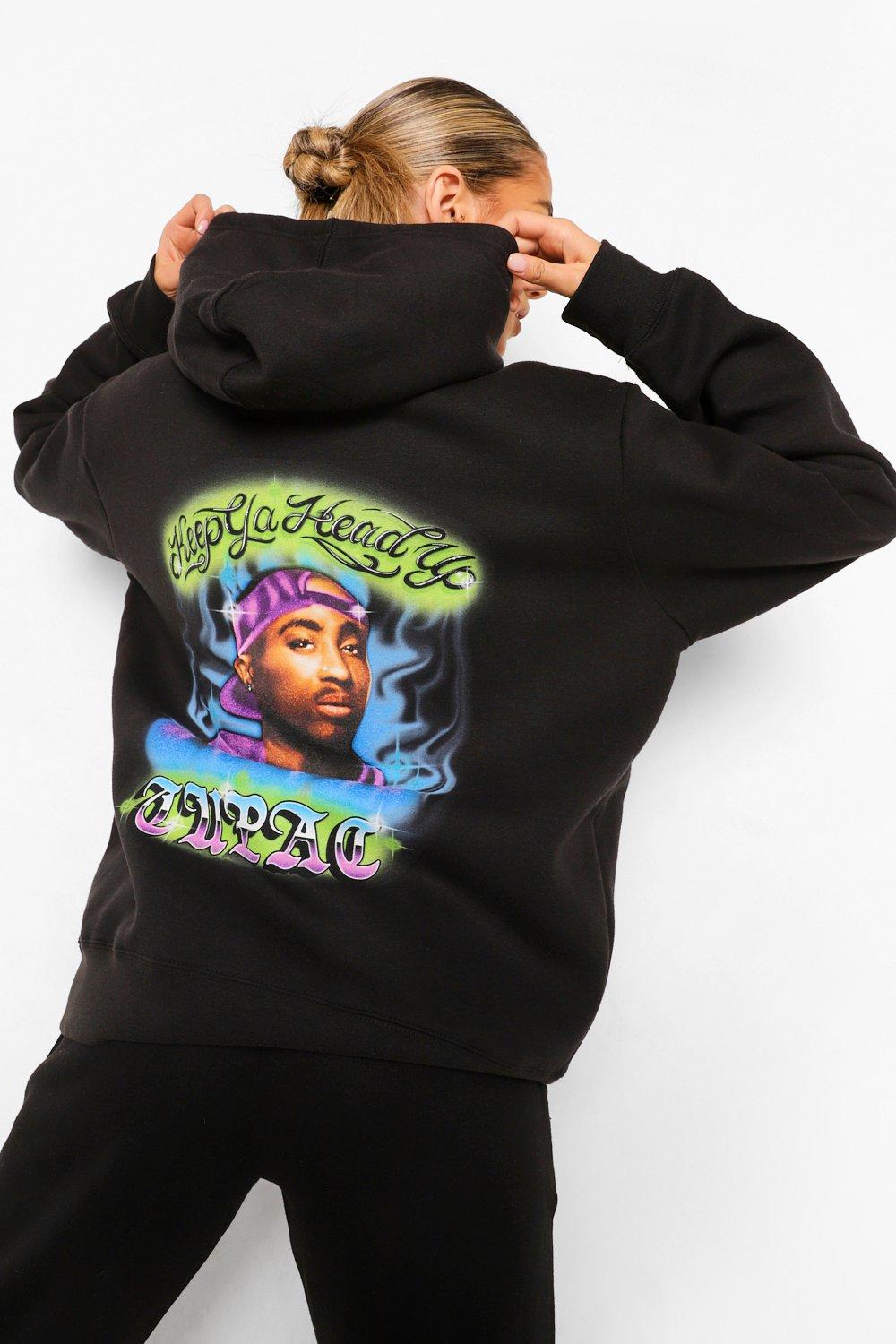 Tupac Graffiti Back Print Hoodie