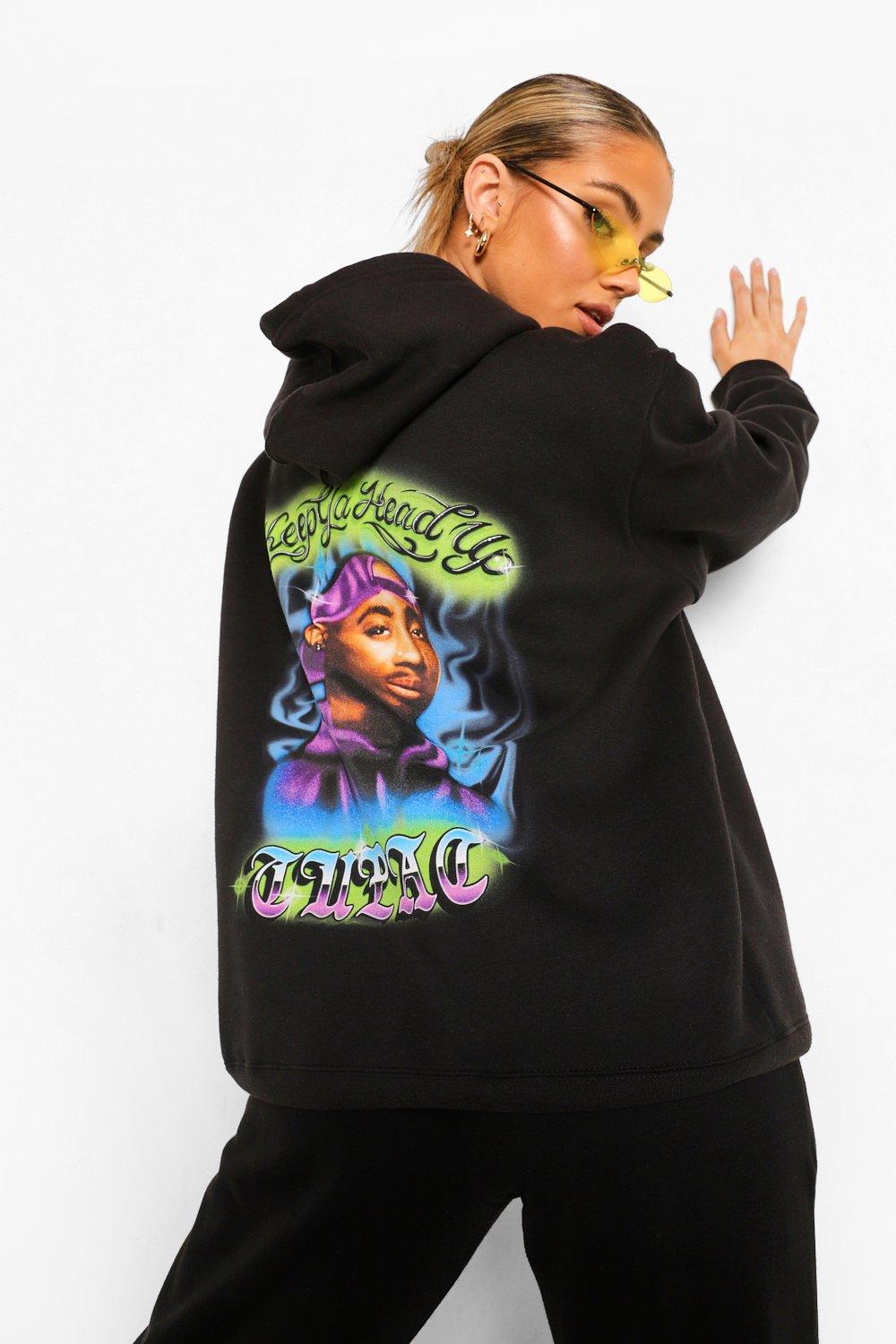 Tupac Graffiti Back Print Hoodie