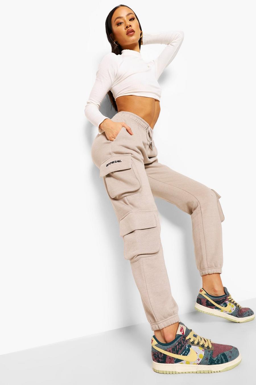 Stone "Official" Joggers med cargofickor image number 1