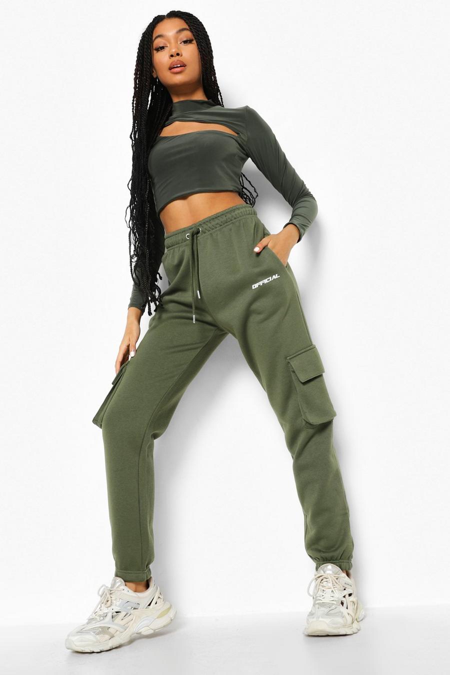Khaki Official Cargo Track Pants image number 1