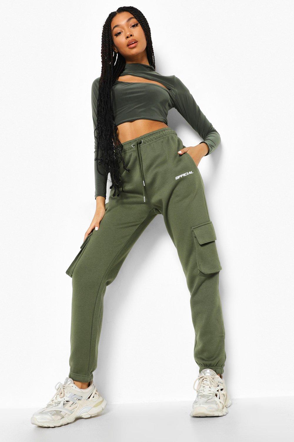 Female discount cargo joggers