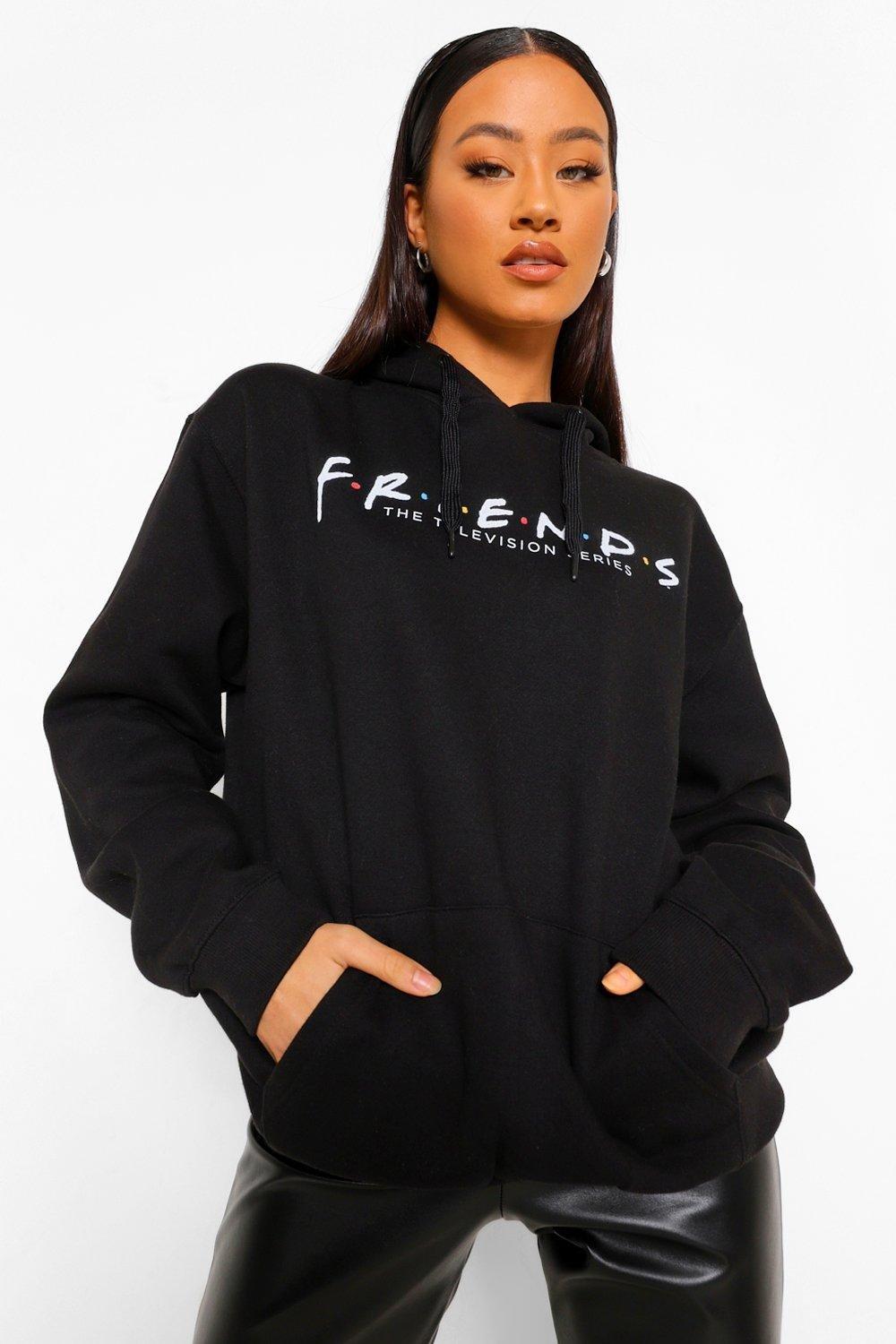 Friends black hoodie clearance womens