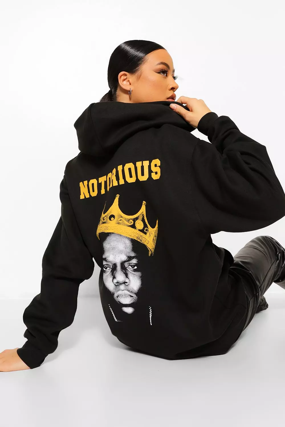 Notorious Big Back Print License Hoodie