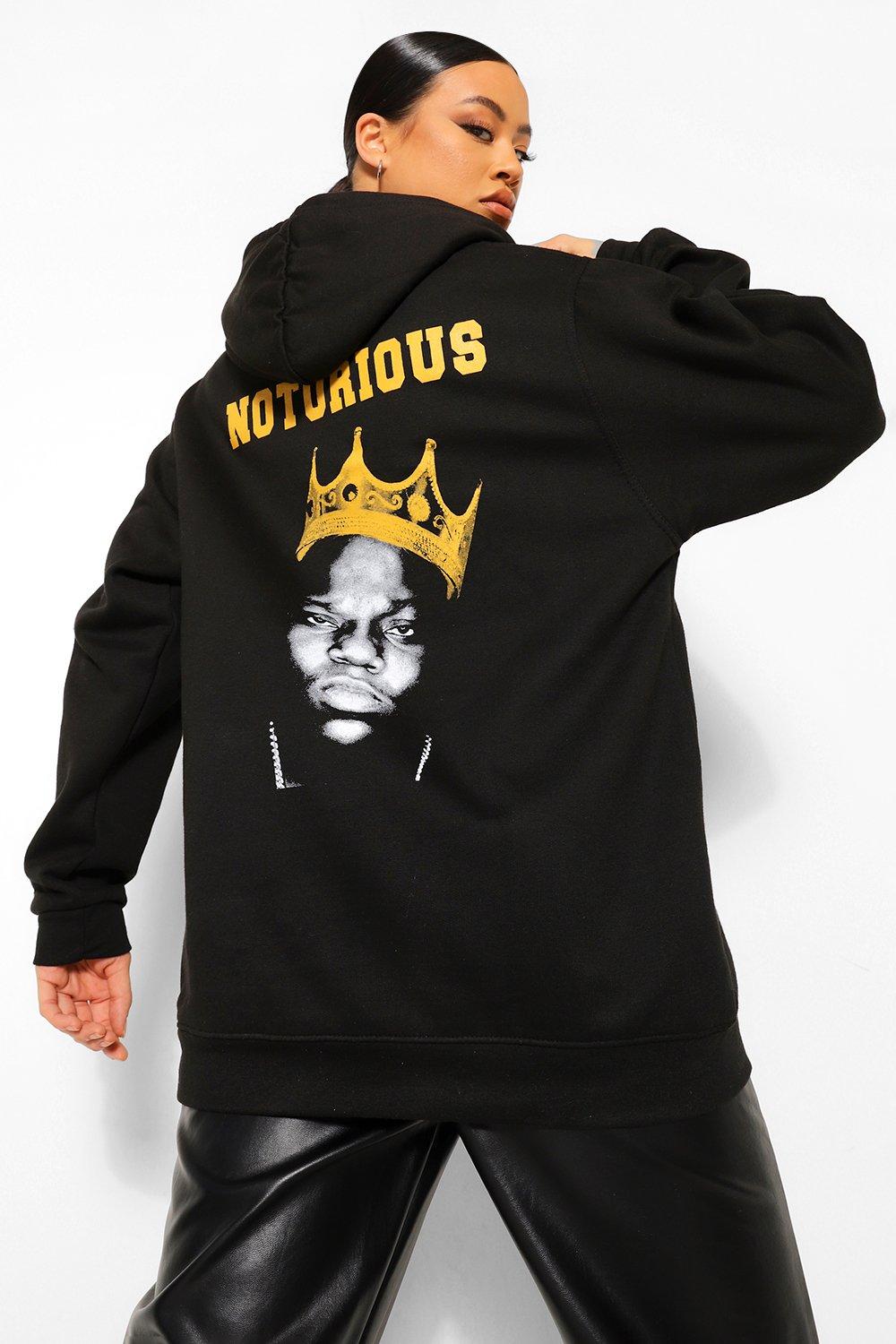 Notorious Big Back Print License Hoodie