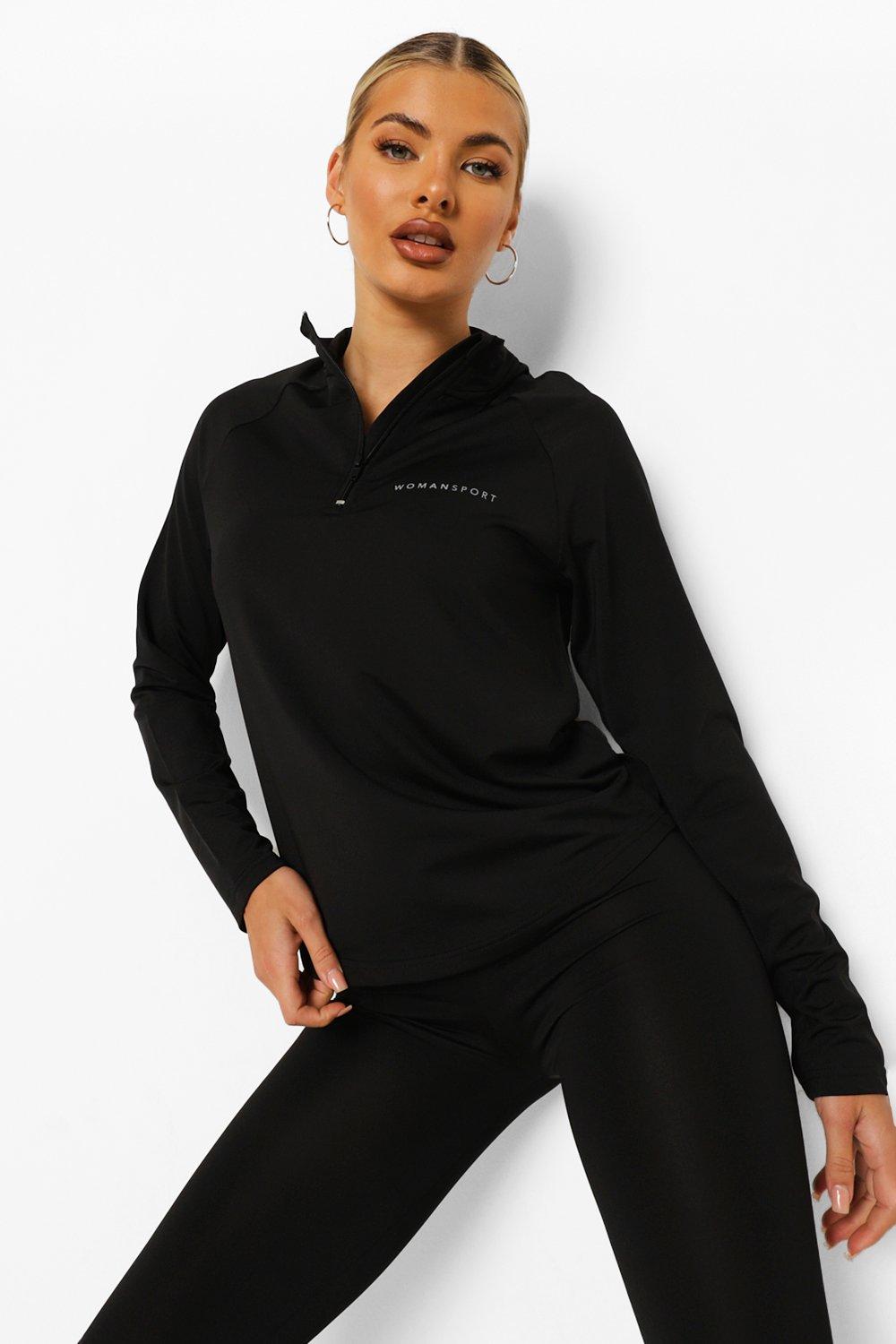 Womens half zip store sports top