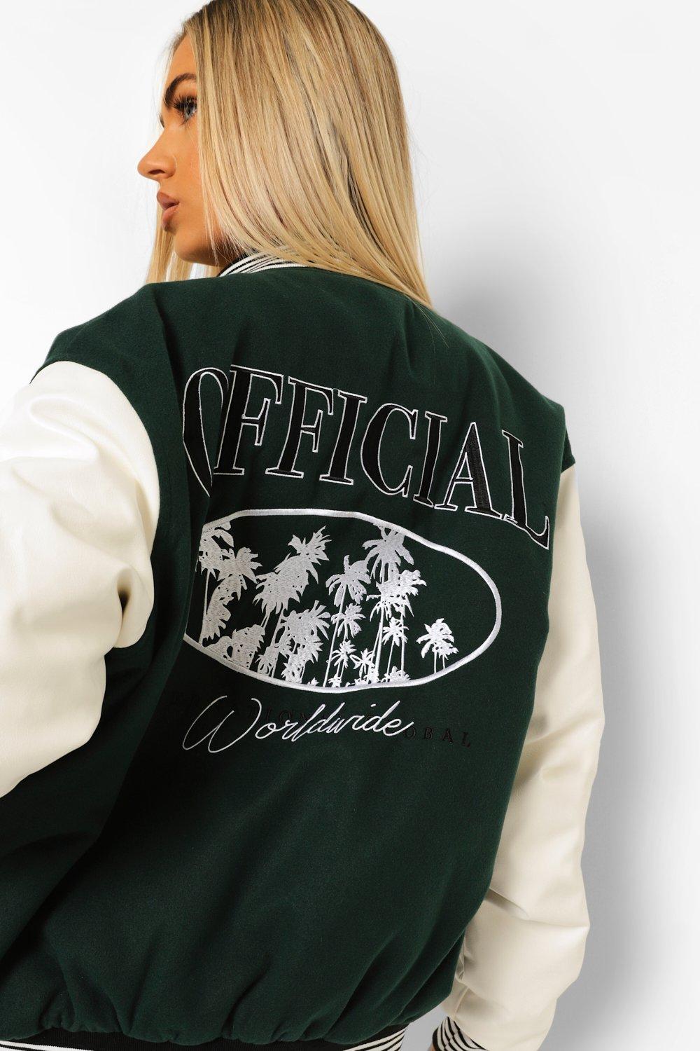 Best Years Of My Life Women's Oversized Varsity Jacket  Coats jackets  women, Khaki fashion, Varsity jacket women