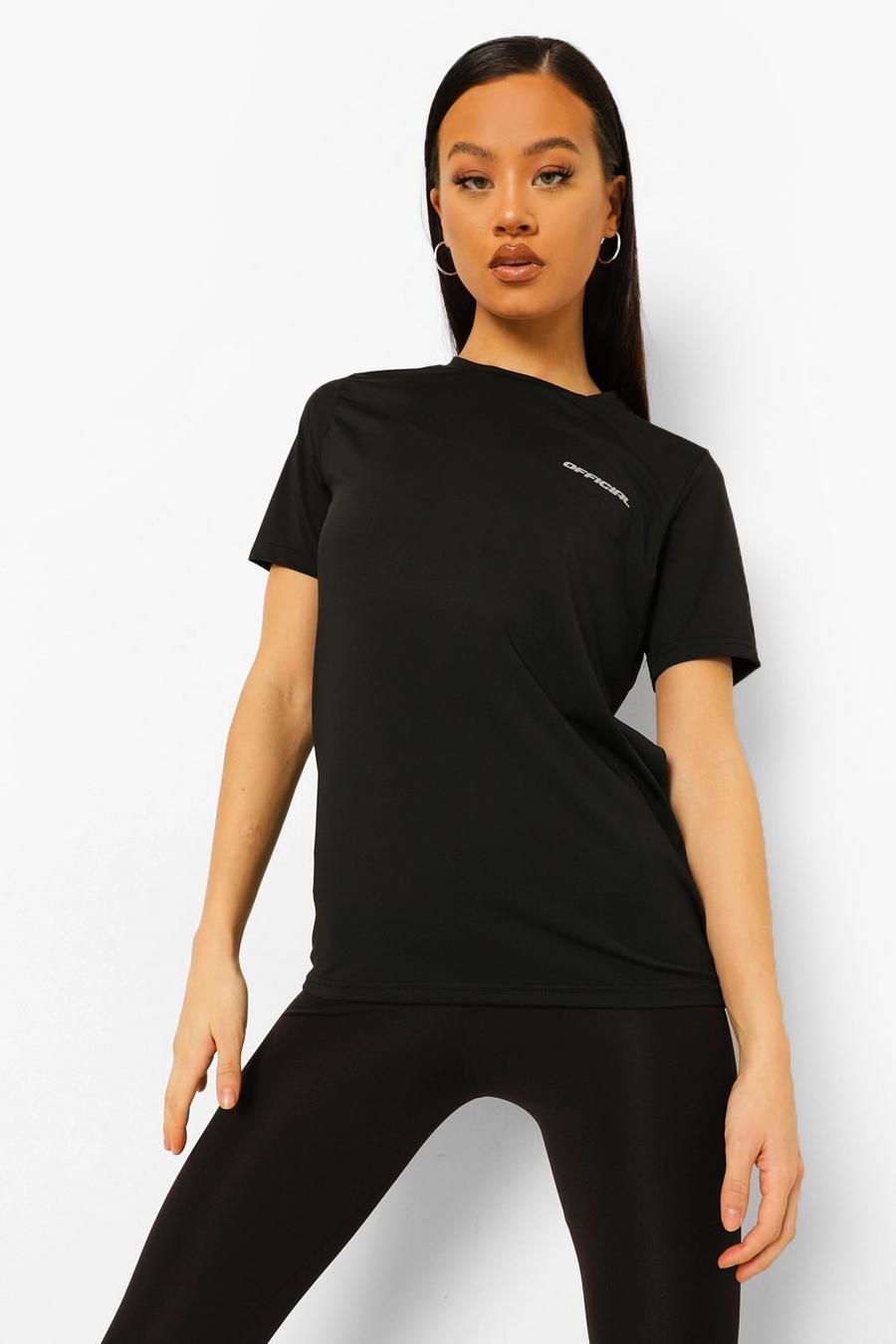 Active T-Shirt mit Tasche, Schwarz image number 1
