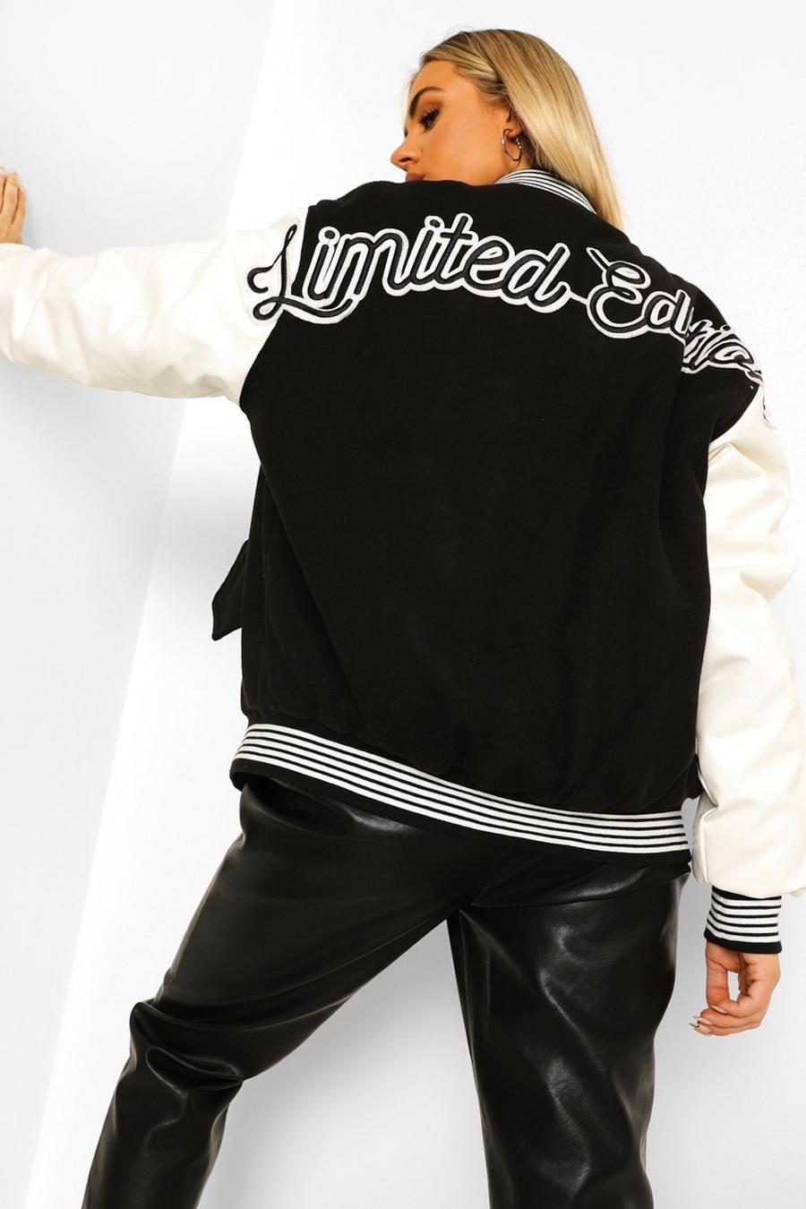 Bomber universitaire - Limited Edition, Black image number 1
