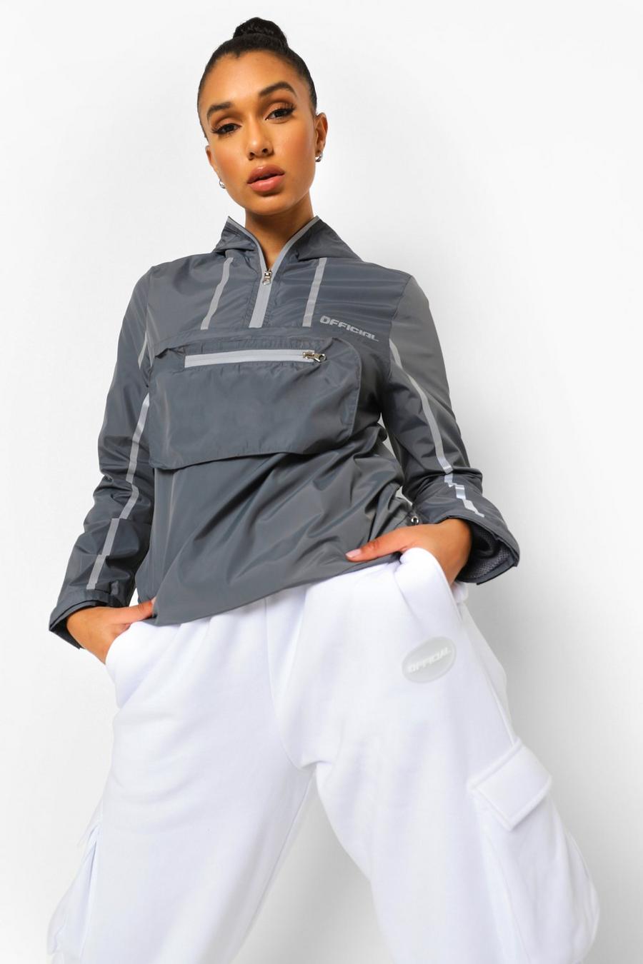 Grey Reflective Active Cagoule image number 1