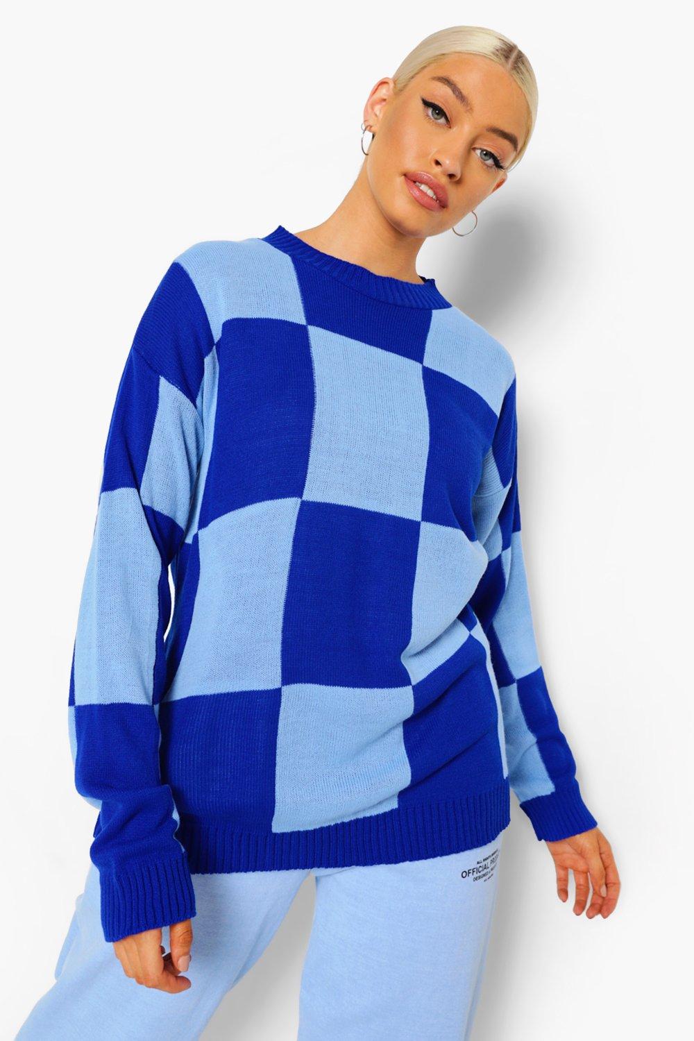 アウトレット半額 YOKE(ヨーク) BLOCK CHECKED CREWNECK SWEATER