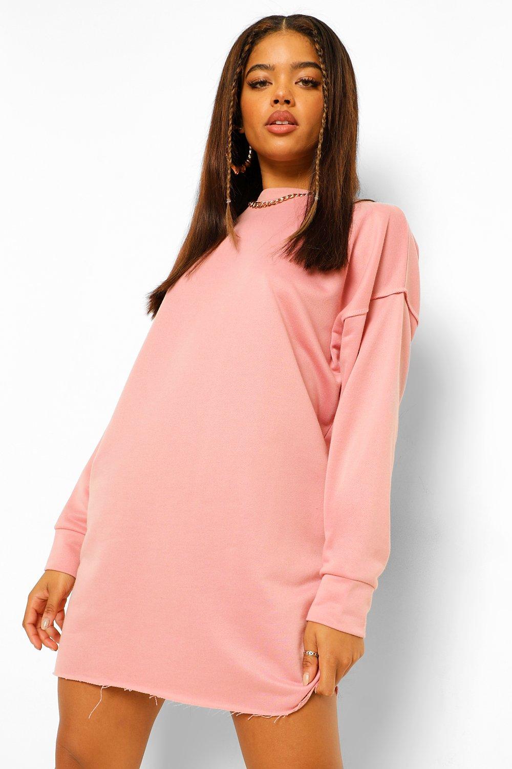 The Oversized Sweater Dress - Pink