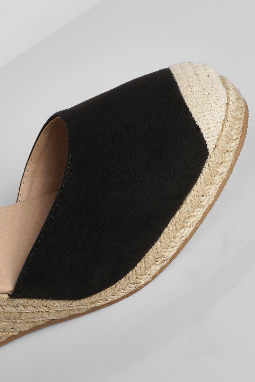 Sandales espadrilles compens es nouer boohoo