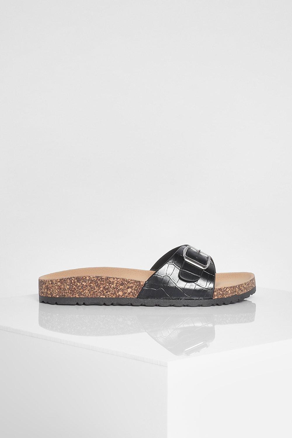 Chanclas De Cocodrilo Con Tira Simple Y Plantilla |  