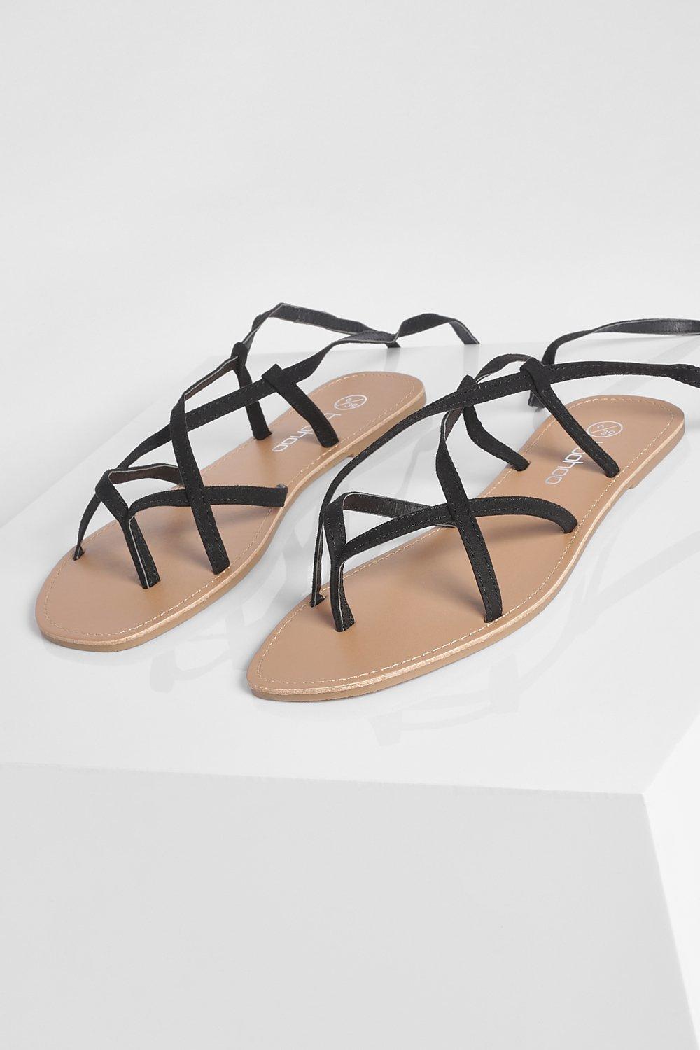 Sandalen met veters online om been