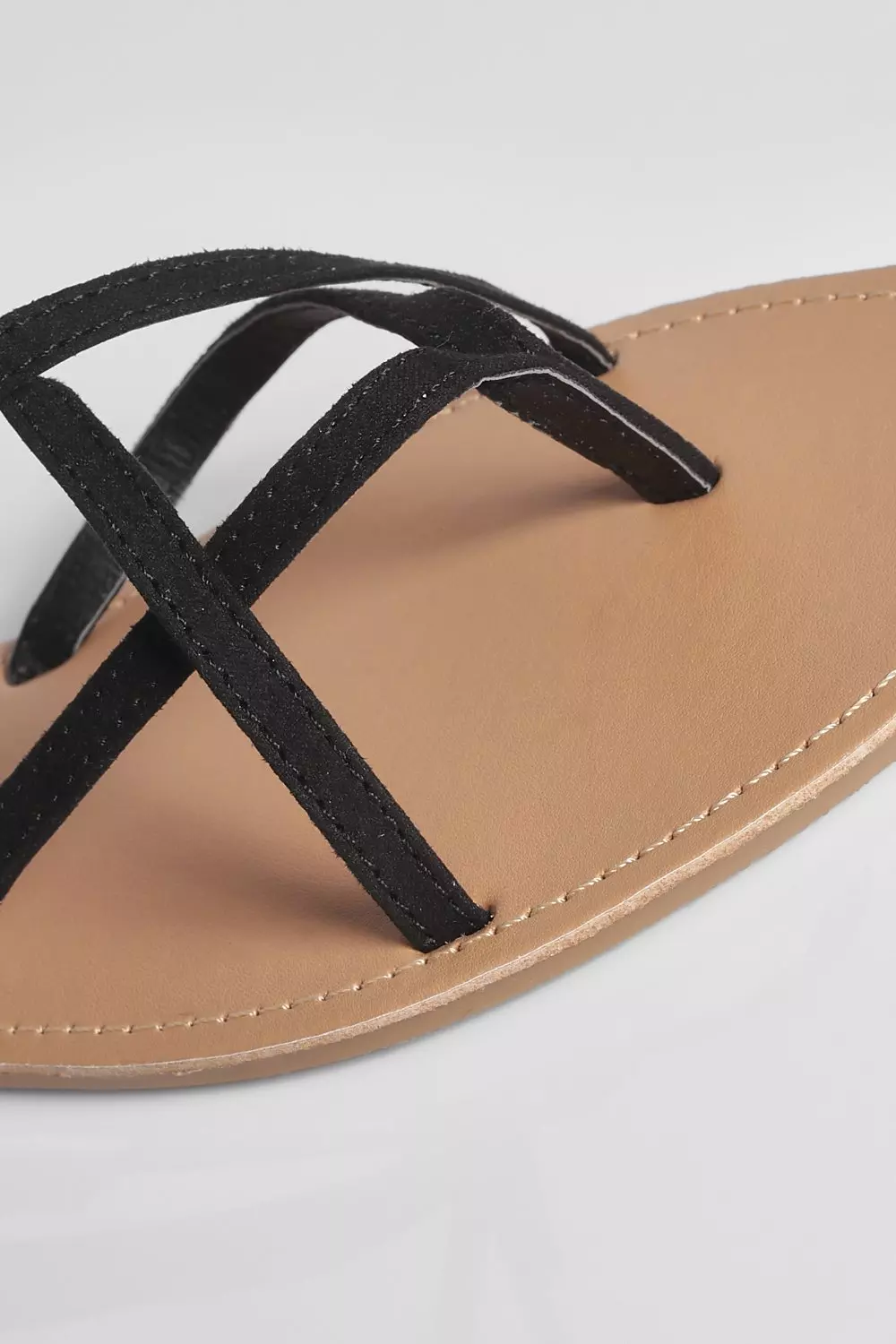 Black Strappy Ankle Tie Sandal alternative image