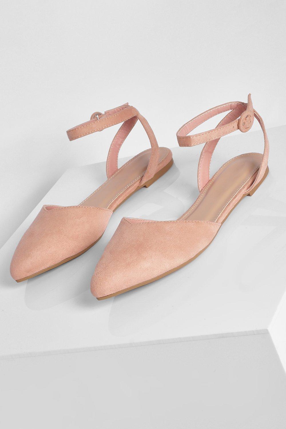 Blush sales pointed flats