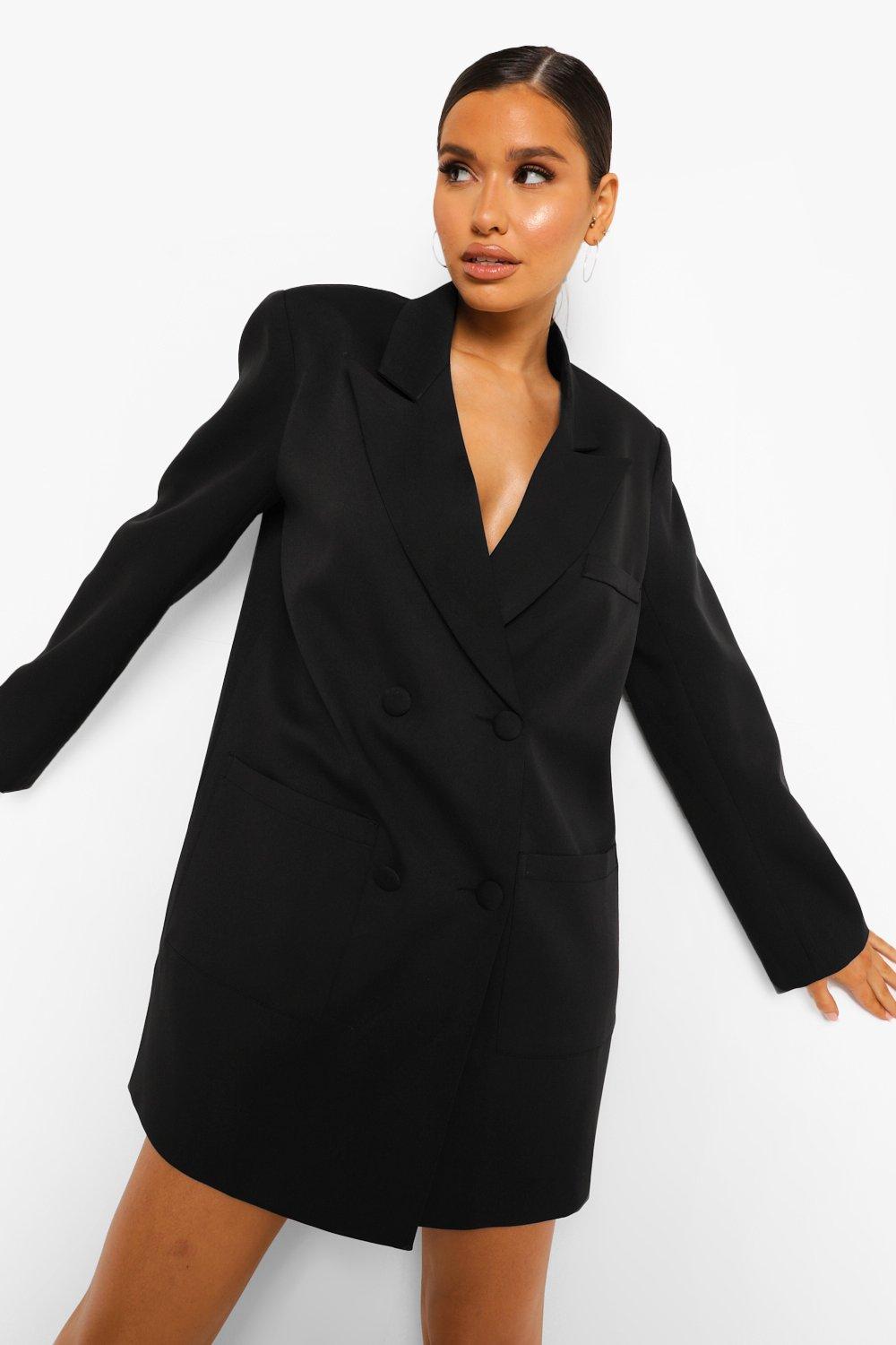 Black oversized blazer sales dress