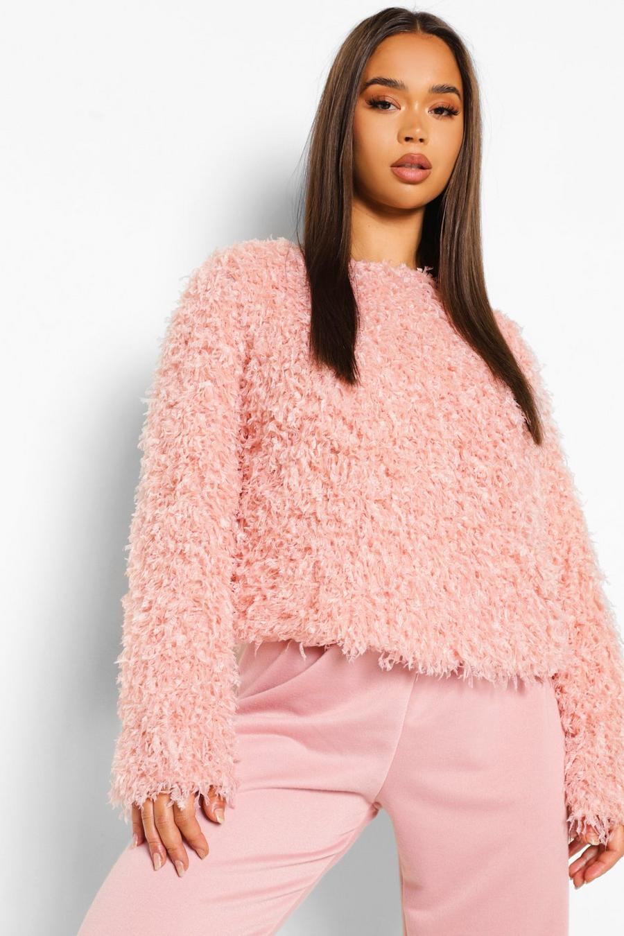 Blush Feather Knitted Jumper image number 1