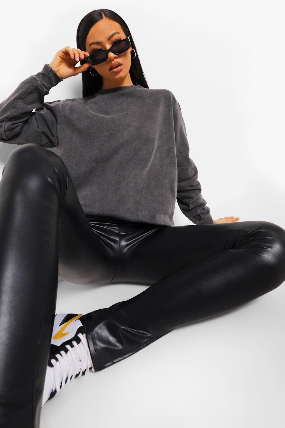 Charcoal Acid Wash Sweatshirt | boohoo
