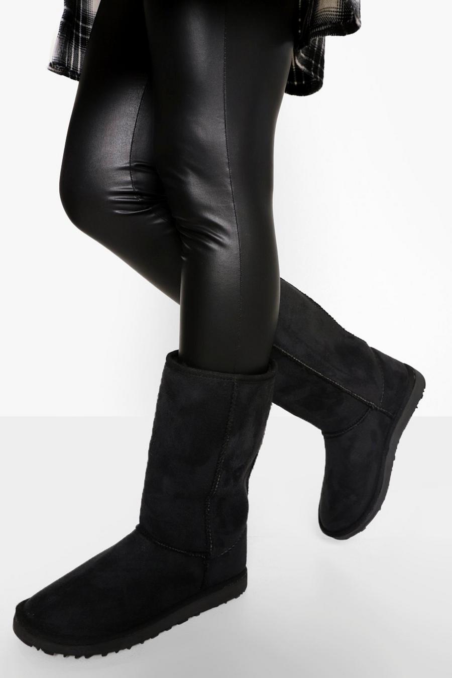 Black Calf Height Cozy Boot image number 1