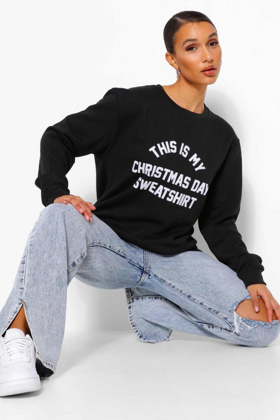 Sweatshirt mit „This Is My Christmas“-Motiv , Schwarz image number 1
