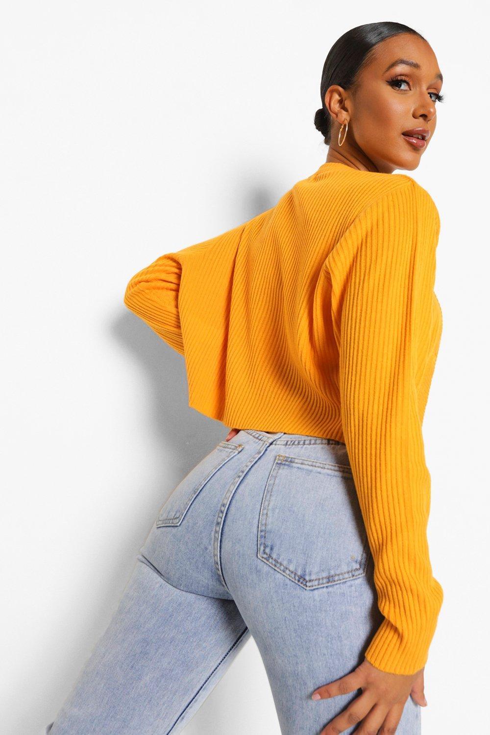 Boohoo mustard outlet cardigan