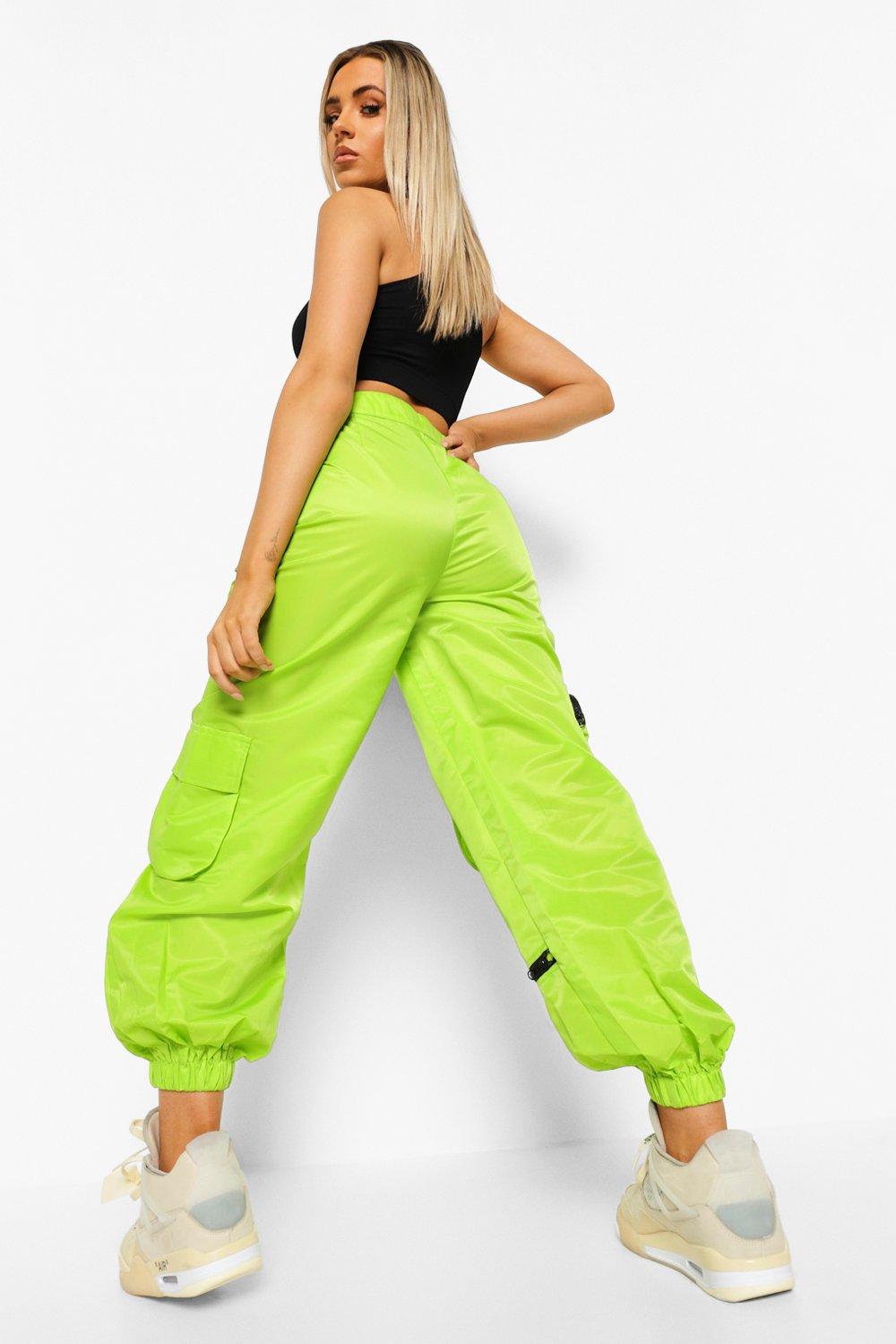 Neon Shell Cargo Pants