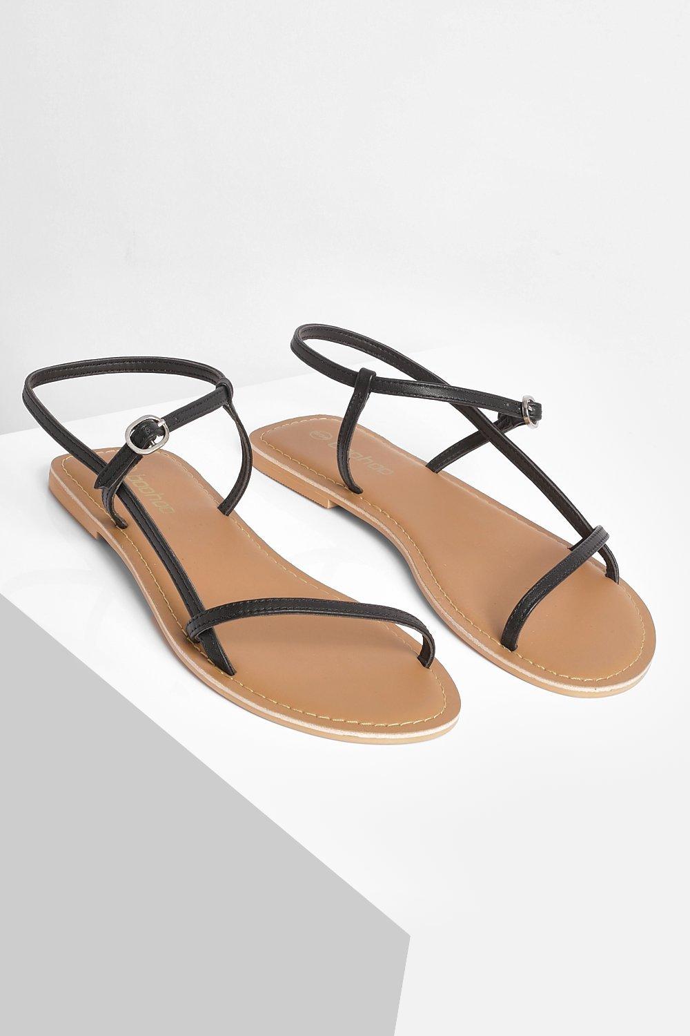 Thin leather sale sandals