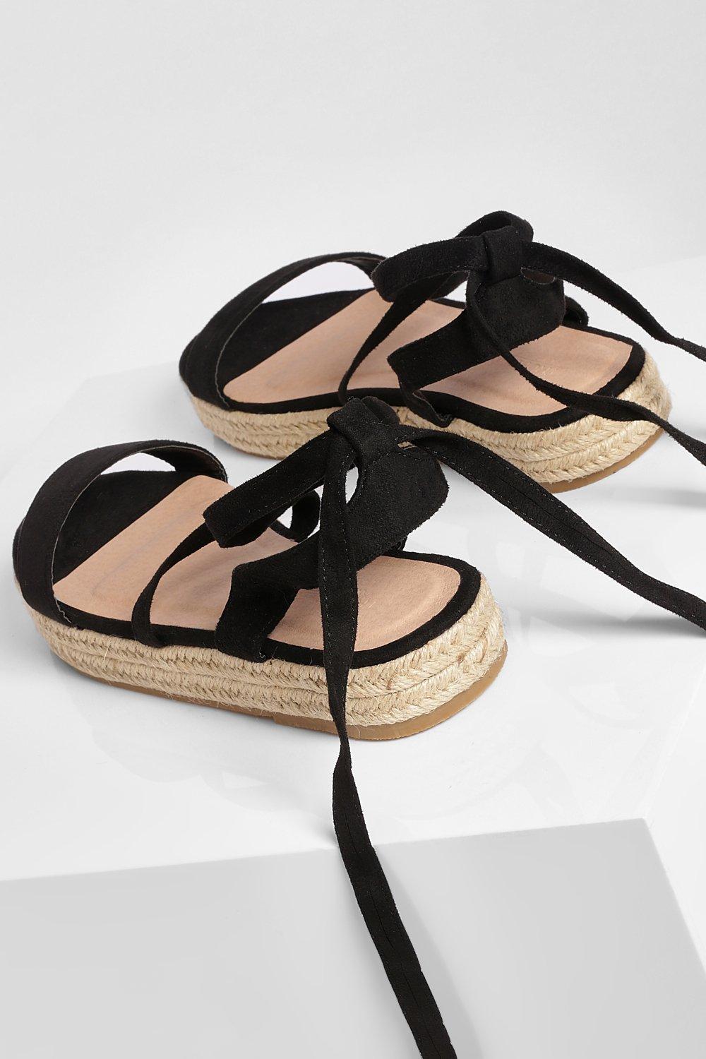 Wrap Up Flatform Espadrille boohoo IE
