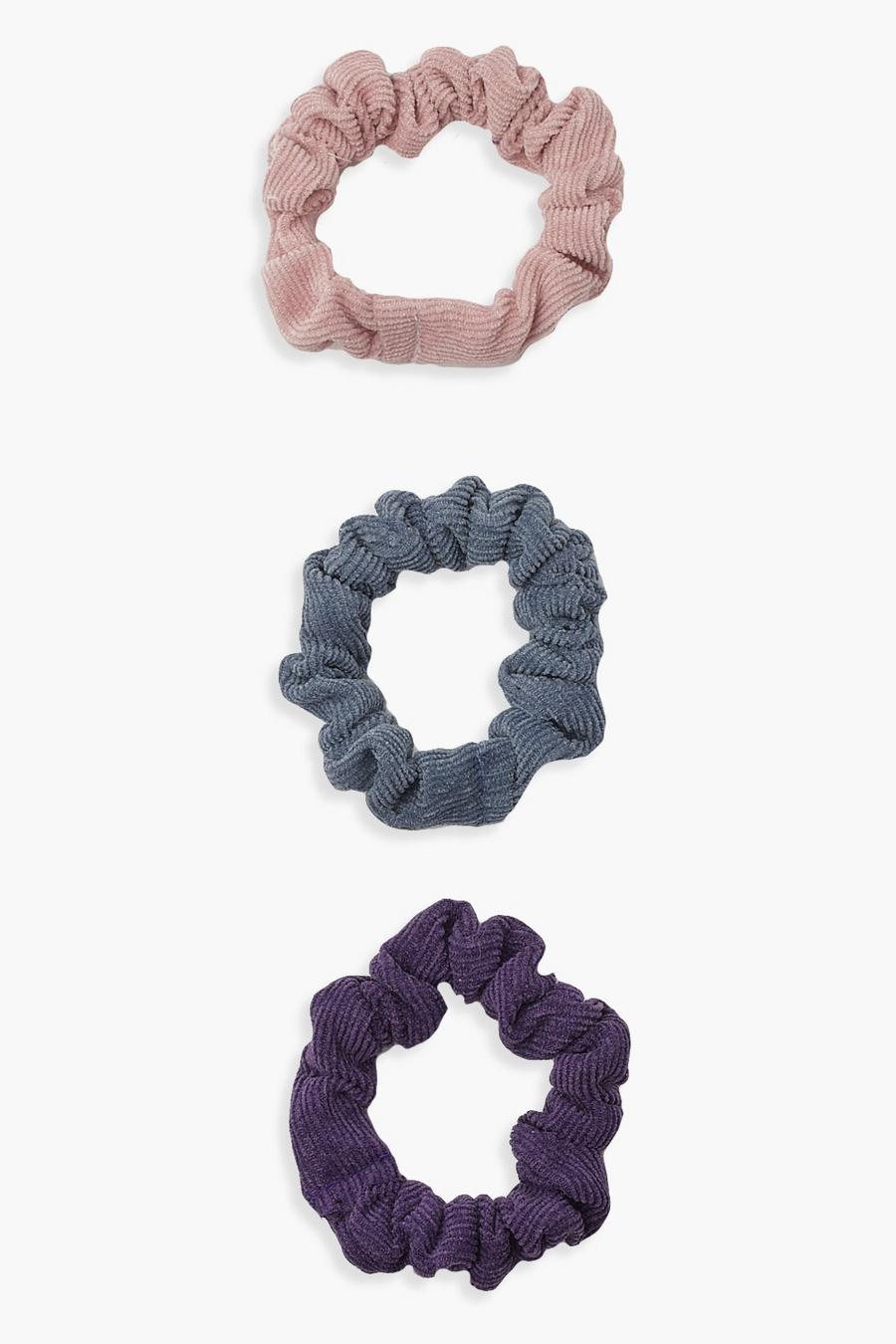 Purple Scrunchies i frotté (3-pack) image number 1