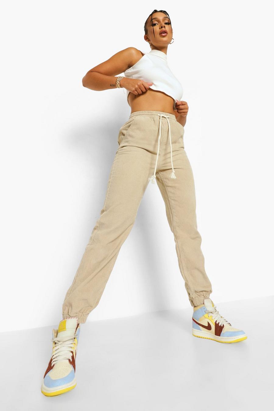 Stone Cord Elasticated Cuff Joggers image number 1