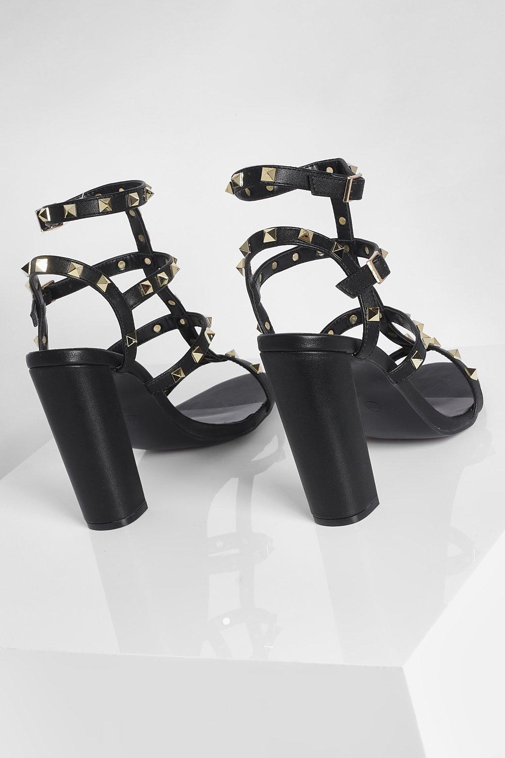 sandalen nieten absatz