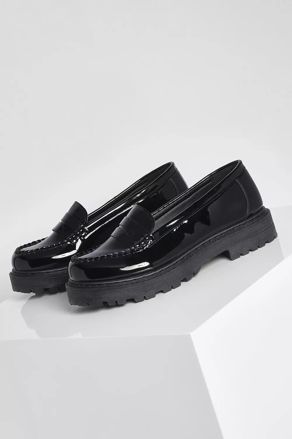 Wide fit cheap chunky loafers