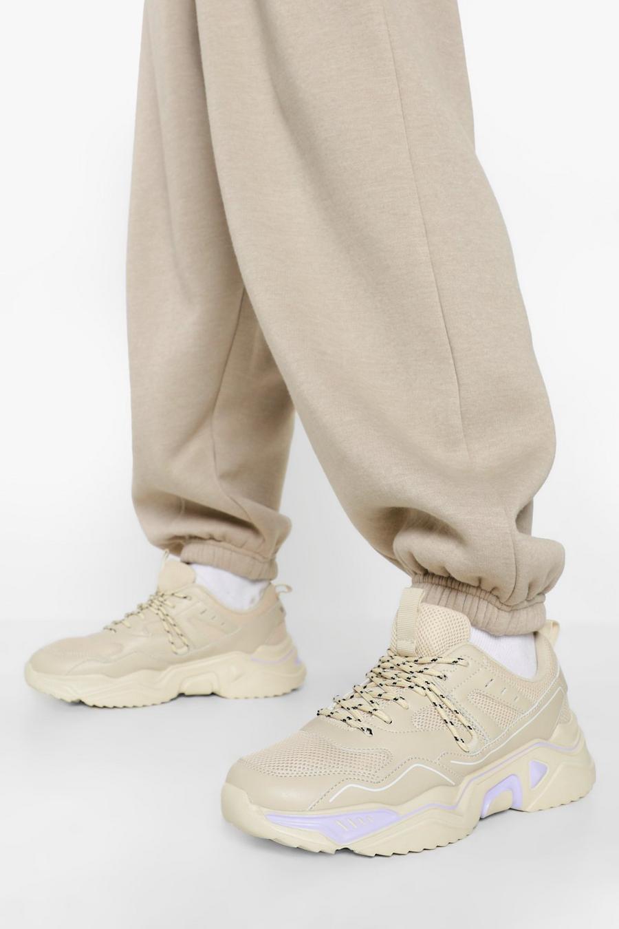 Stone beige Official Cleated Sole Chunky Trainers